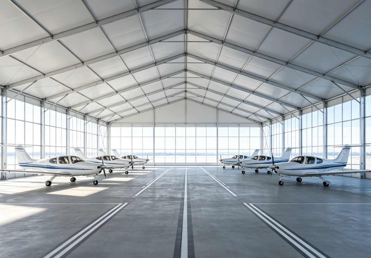 Aluminum Alloy Aircraft Hangar Tent | Modular Aircraft Storage Structure
