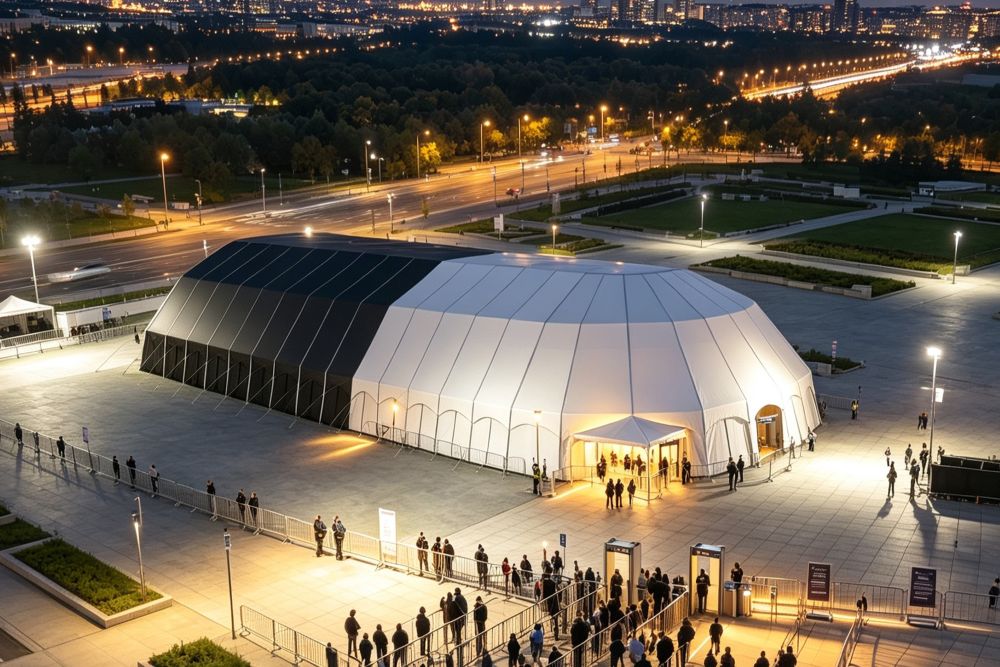 40m x 80m x 6m Igloo Tent for Events, Exhibitions, Sports & Commercial Use