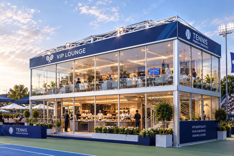 Double Decker Tent Modular Two Story Aluminum Structure Tent for VIP Hospitality & Events